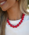 Telma rouge - Collier de perles
