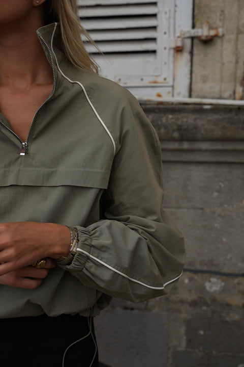 Ciara kaki - Veste zippée