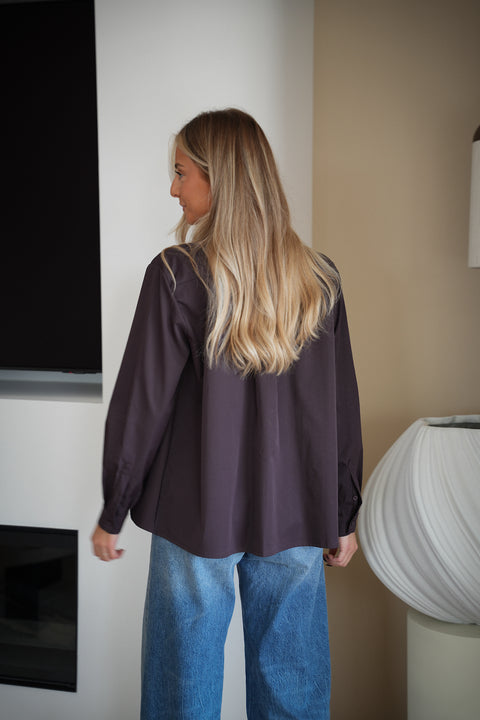 Orlanne prune - Chemise ample