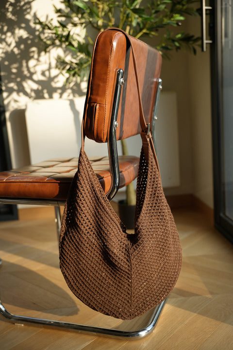 Texa chocolat - Sac en crochet