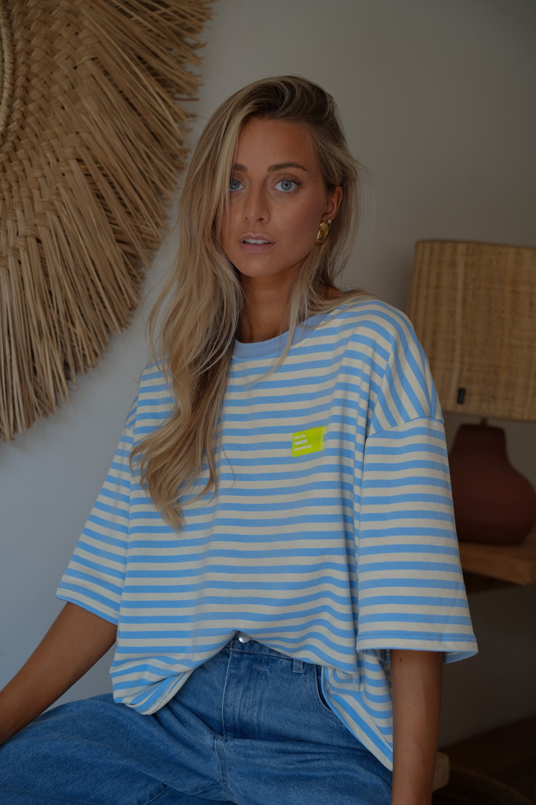 Tony bleu - T-shirt rayé