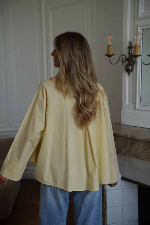 Elann jaune - Chemise asymétrique