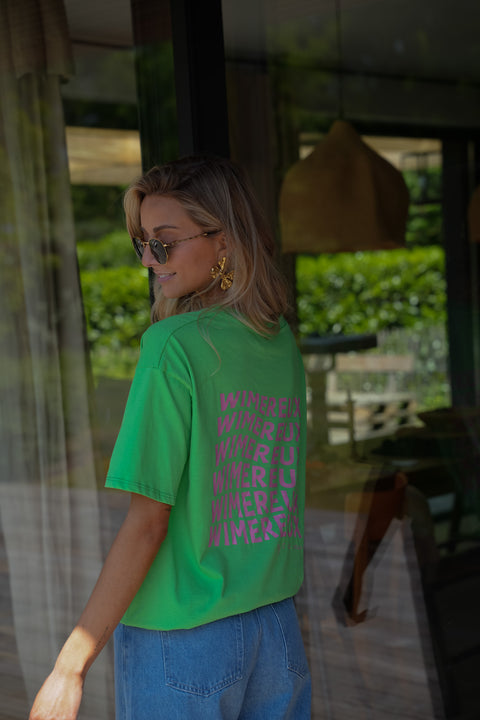 Wimereux vert - T-shirt imprimé