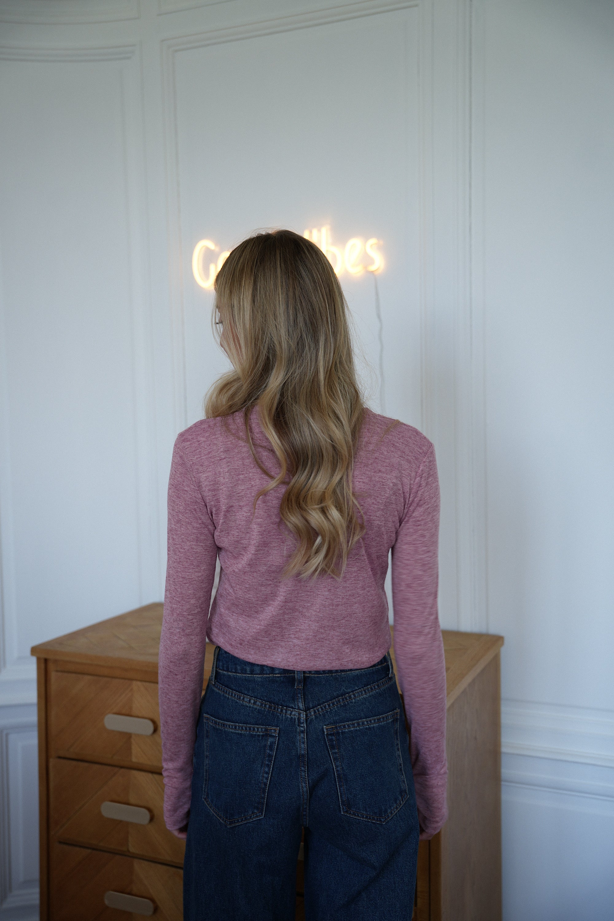 Gael rose - T-shirt manches longues