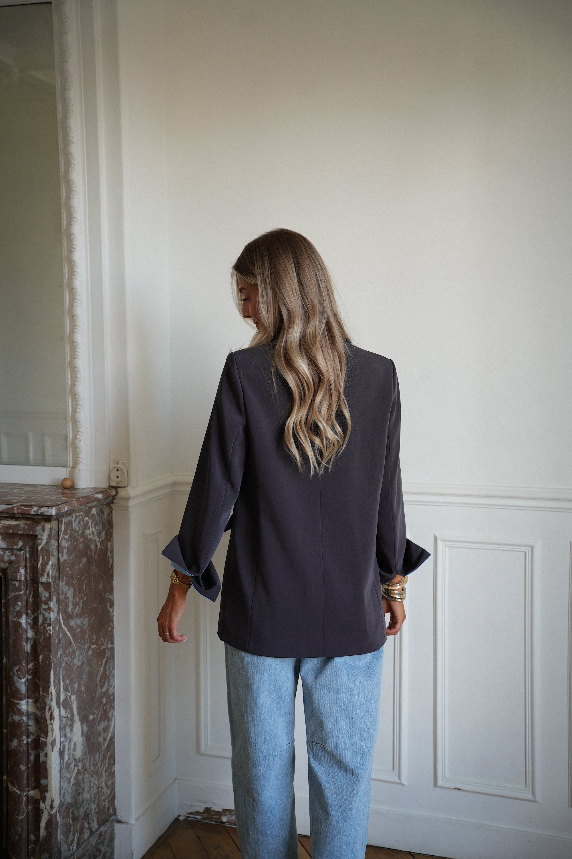 Bonnie grise - Veste blazer