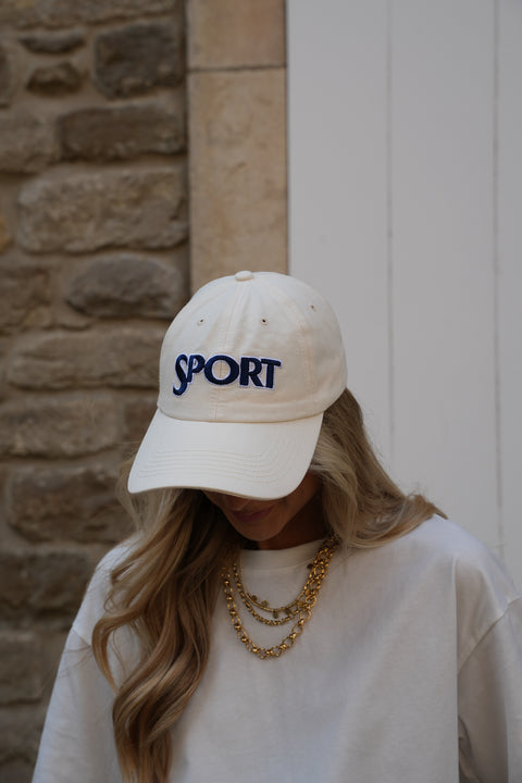 Roby crème - Casquette brodée
