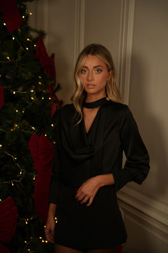 Sandra noire - Blouse fluide