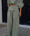 Maiane kaki - Pantalon droit