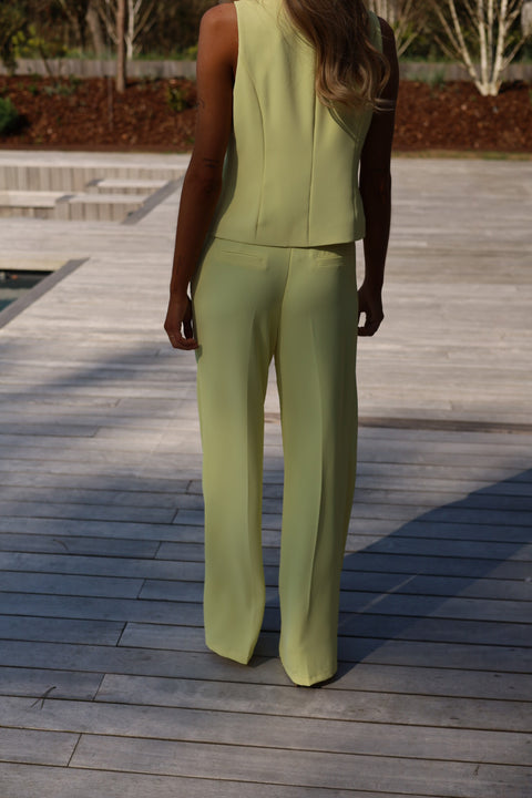 Maya jaune - Pantalon droit