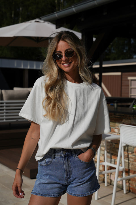 Lika blanc - T-shirt brodé