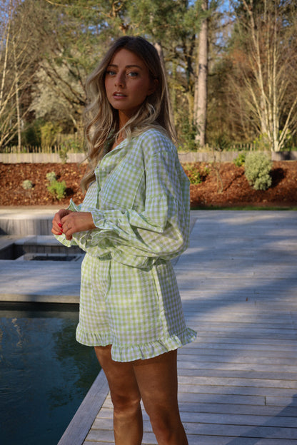 Kalli vert - Short vichy