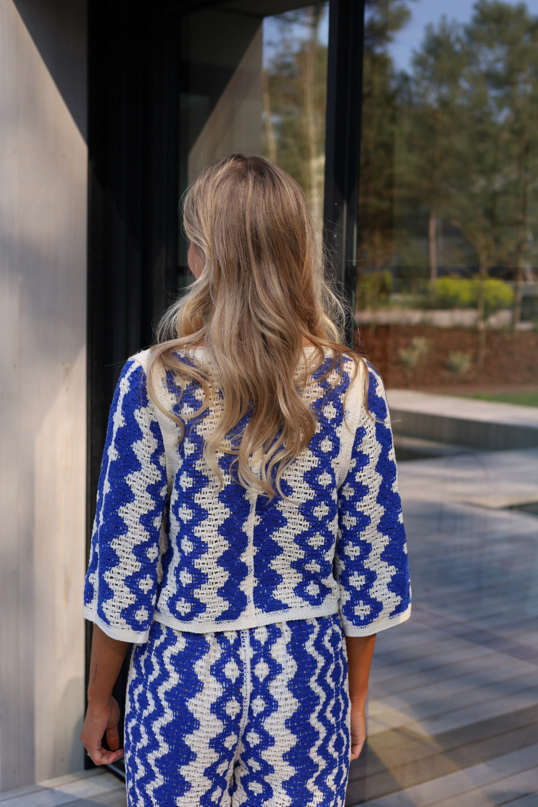 Candice bleu - Ensemble crochet