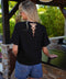 Lika noir - T-shirt brodé