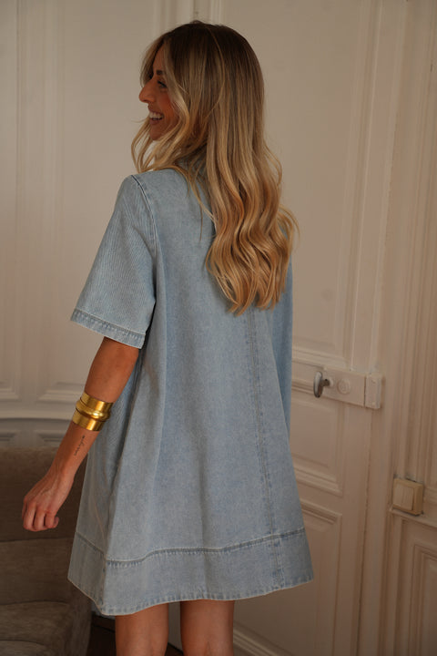Zaho bleue - Robe en jean