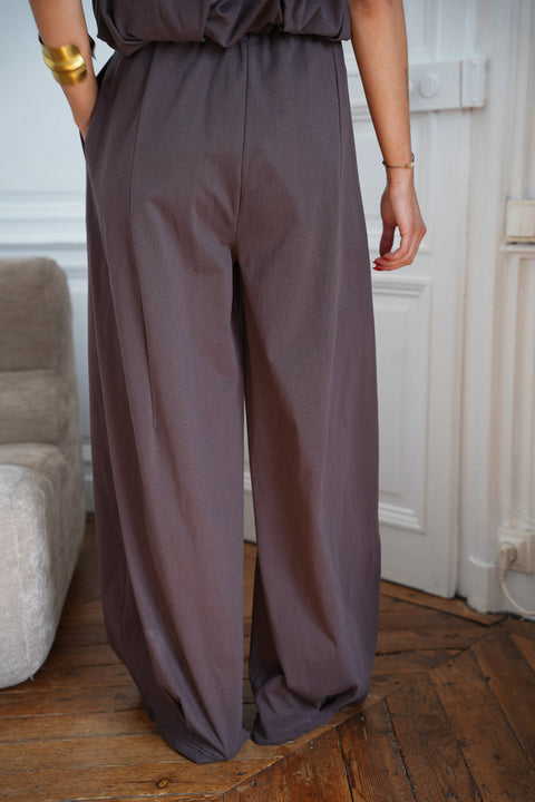 Lois chocolat - Pantalon droit