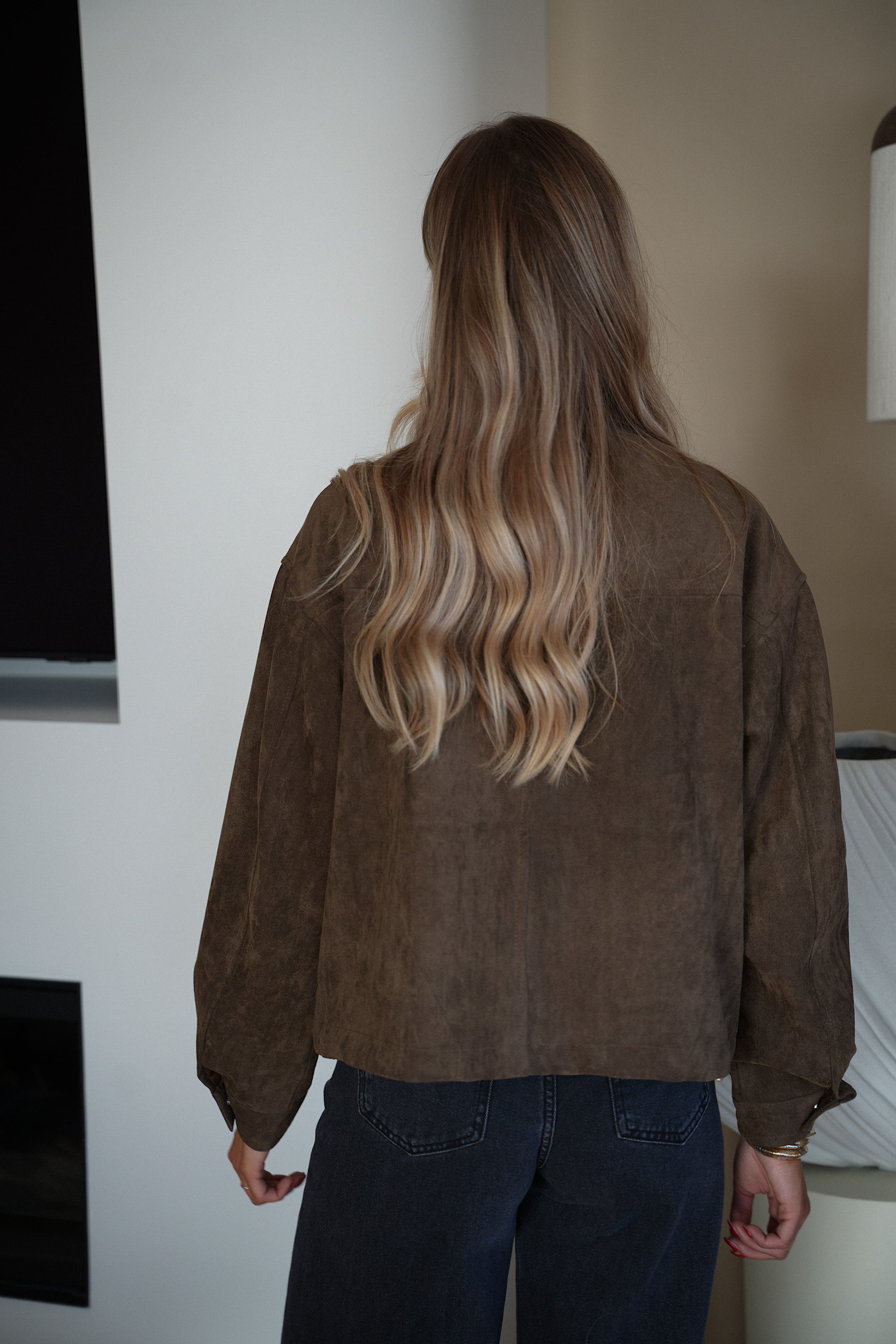 Rebeca chocolat - Veste suédée