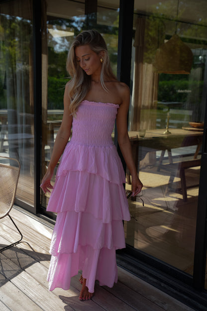 Olga rose - Robe longue