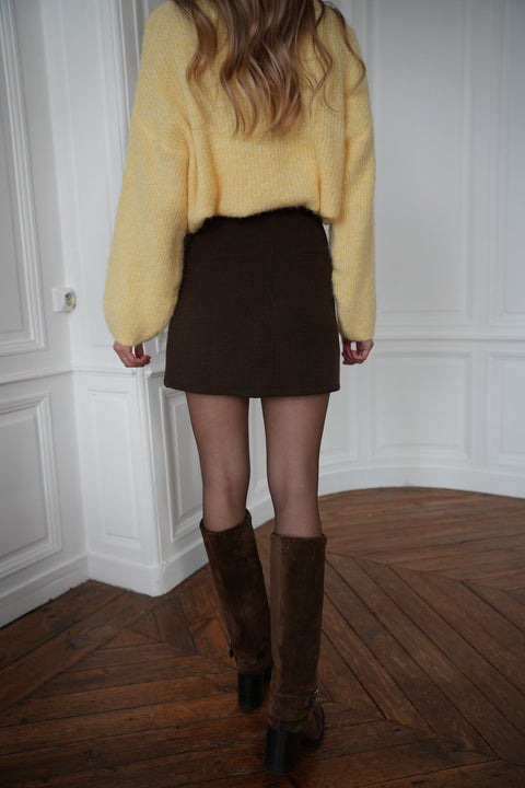 Georgia chocolat - Jupe-short