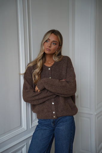 Catrina marron - Gilet ample