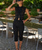 Noémie noir - Pantalon capri