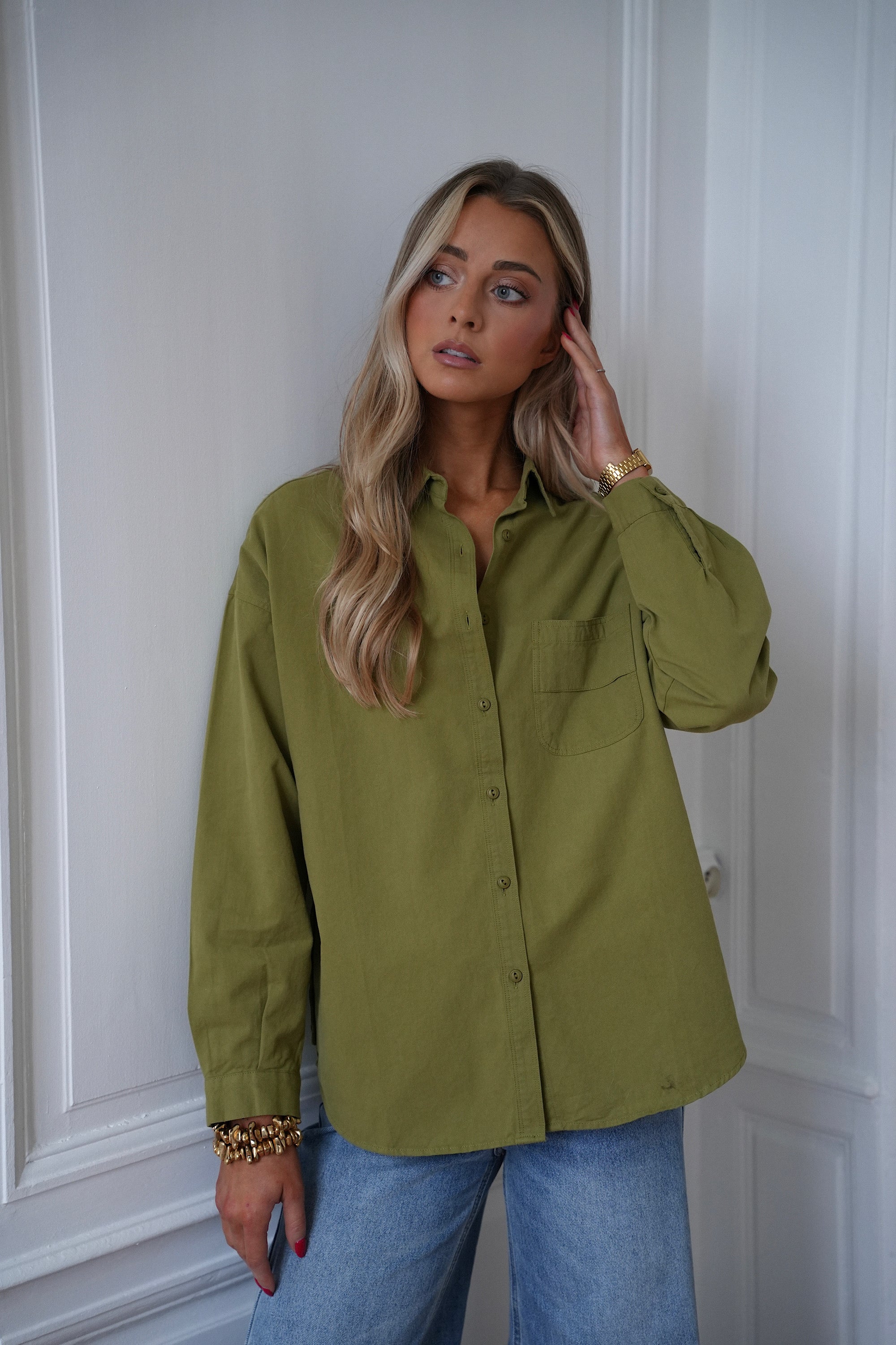 Roxane verte - Chemise droite