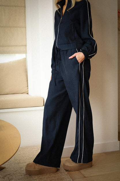 Isabel marine - Pantalon droit
