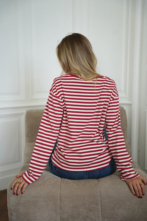 Ariana rouge - Top manches longues