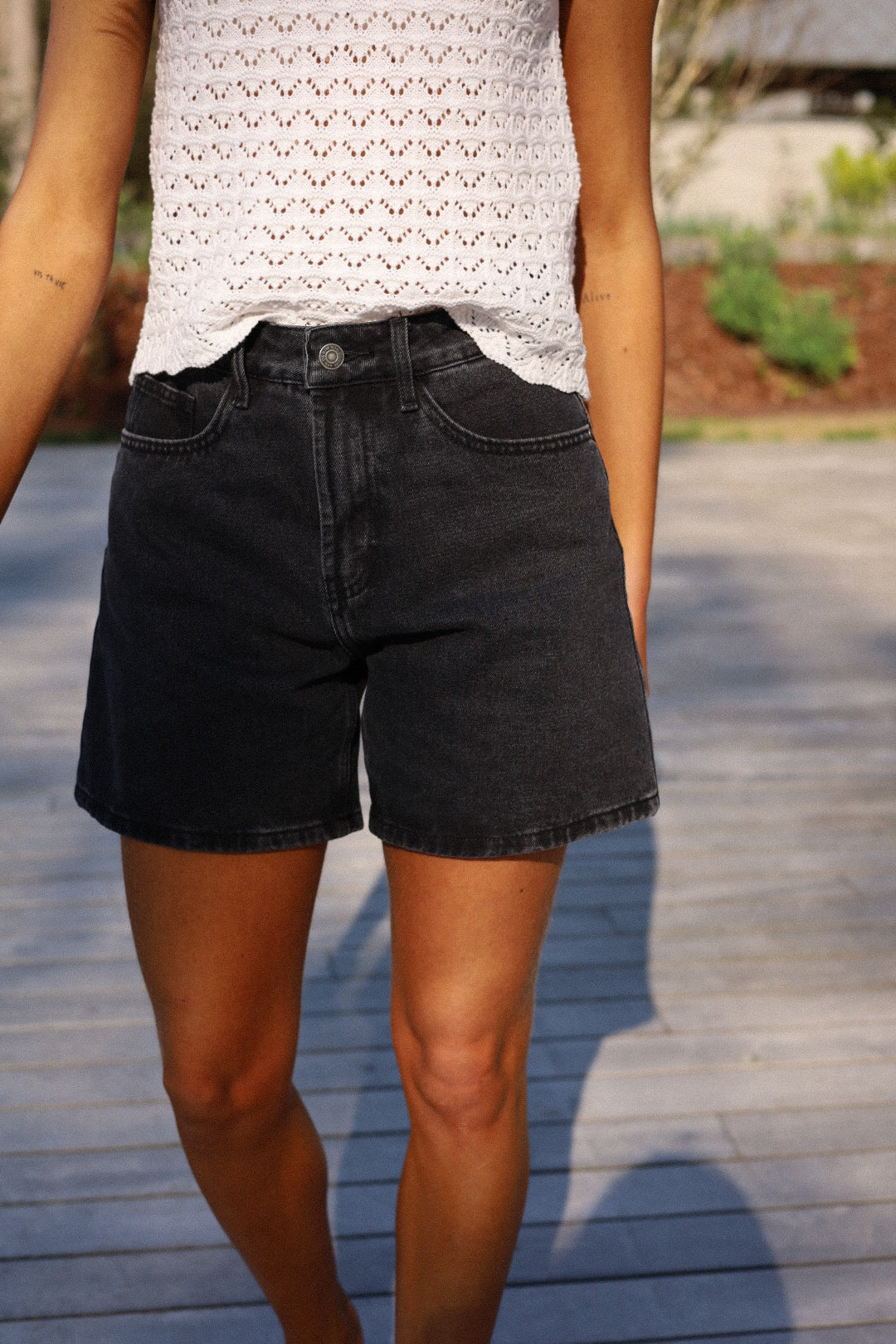 Roan gris - Short jean