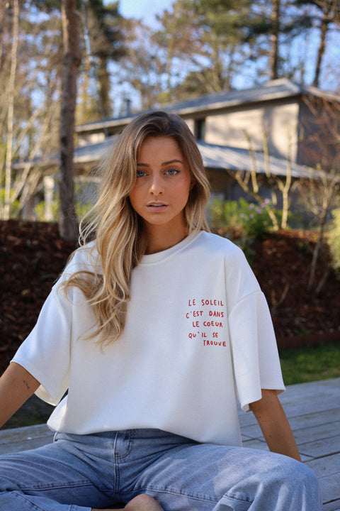 Lilo blanc - T-shirt soleil