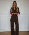 Arsene chocolat - Pantalon droit