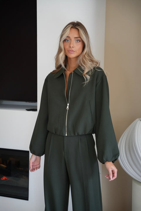 Kyla verte - Veste zippée