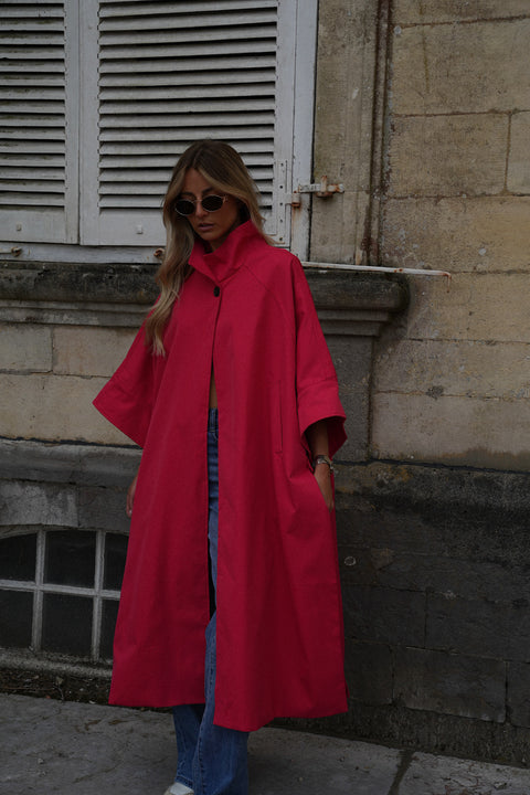Isaac rouge - Veste trench long
