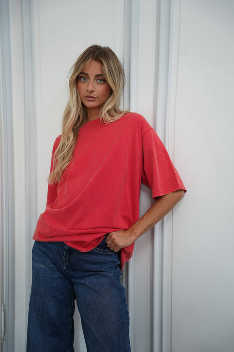 Apolline rouge - T-shirt ample