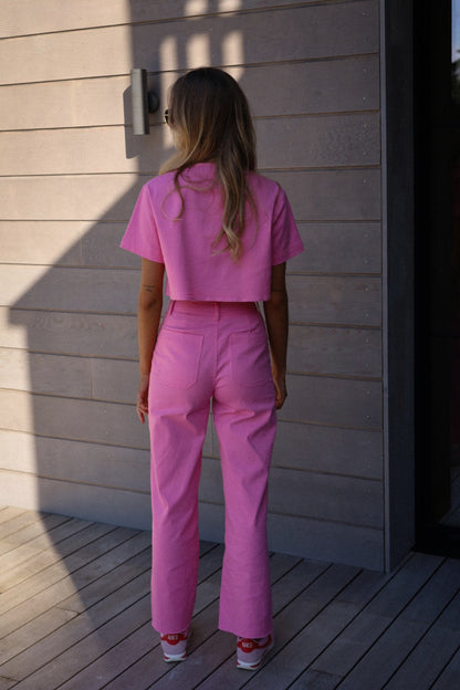 Émile rose - Blouse courte