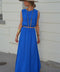 Elize bleu roi - Ensemble jupe/top