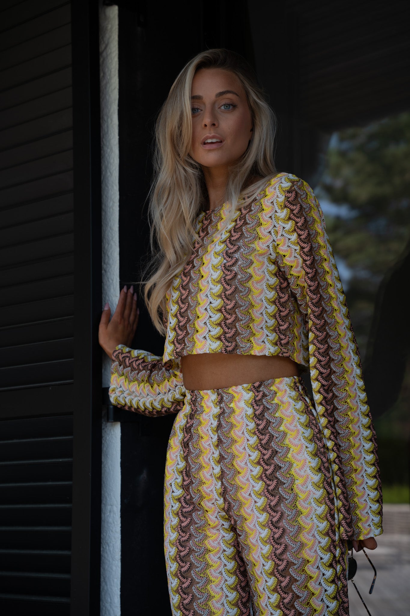 Yolande jaune - Blouse brodée