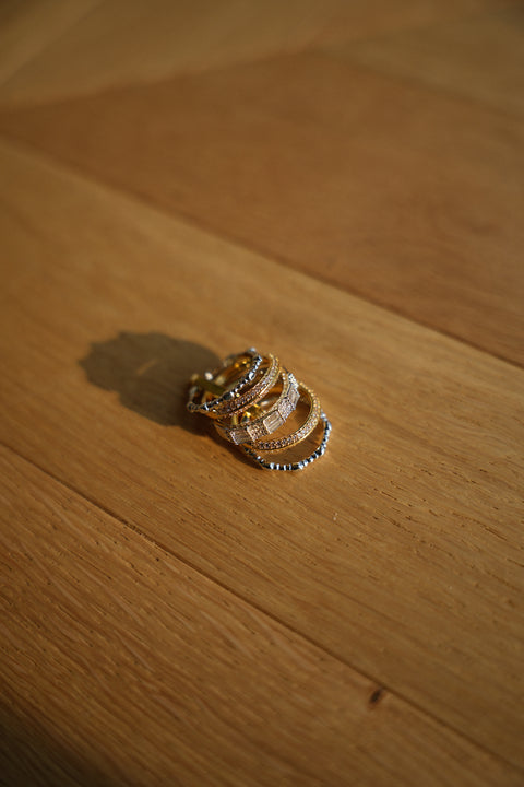 Montana bicolore - Bague acier