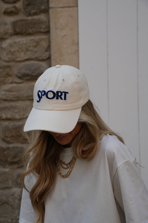 Roby crème - Casquette brodée