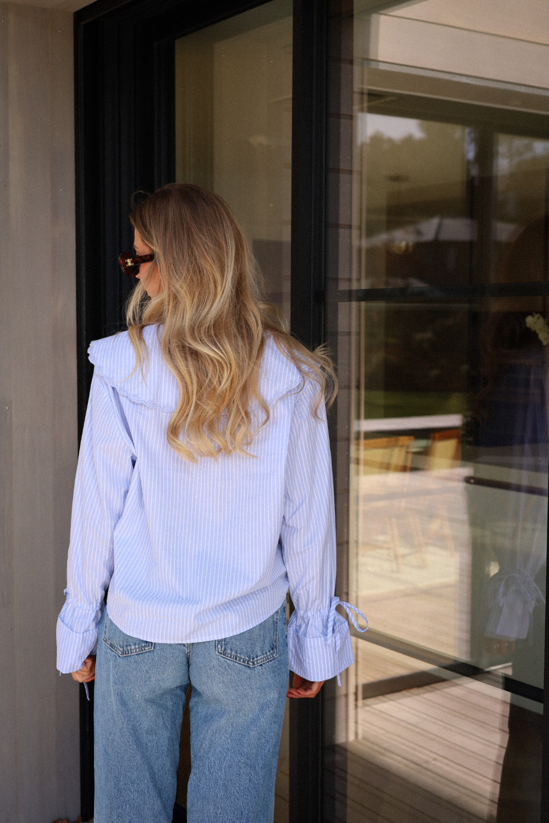 Kaly bleue - Blouse rayée