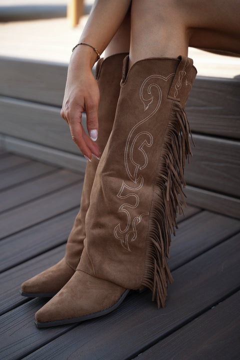 Janis taupes - Bottes santiags