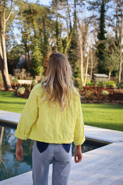 Victoria jaune - Veste zippée