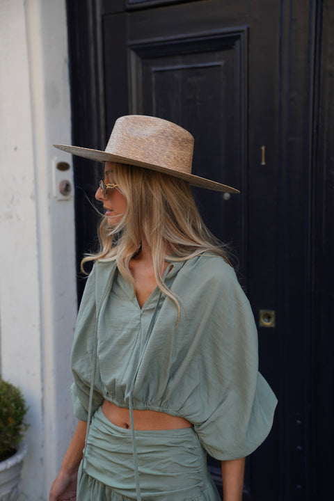 Ugo kaki - Blouse courte