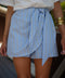 Laura bleue - Jupe short