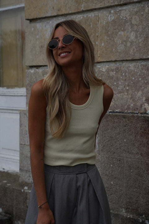 Maya jaune - Top sans manches