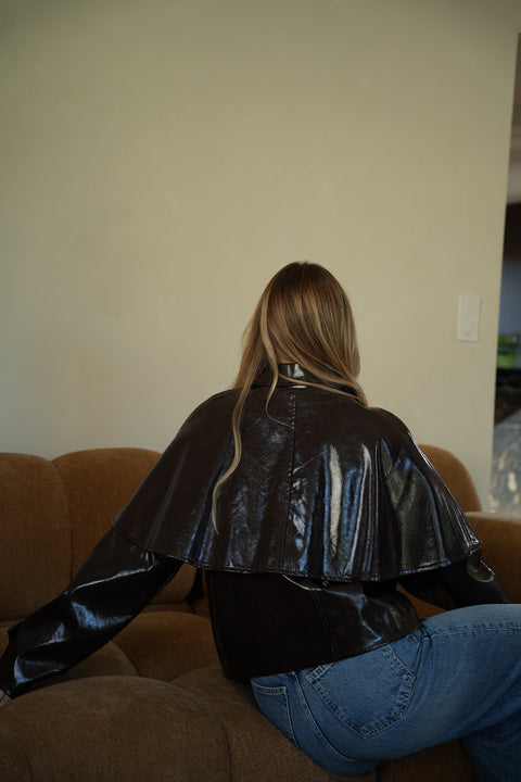 Dori chocolat - Veste vernie