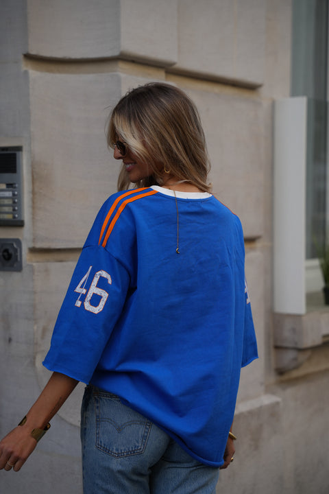 Irene bleu - T-shirt ample