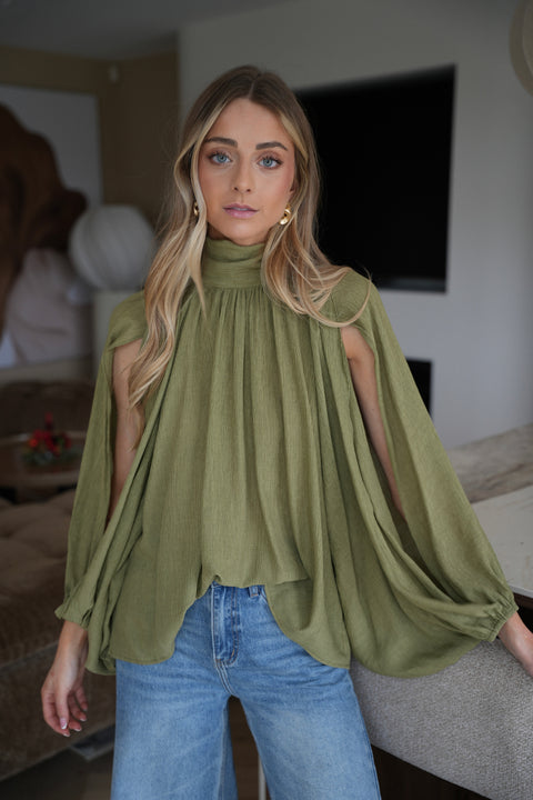 Emiliana verte - Blouse ample