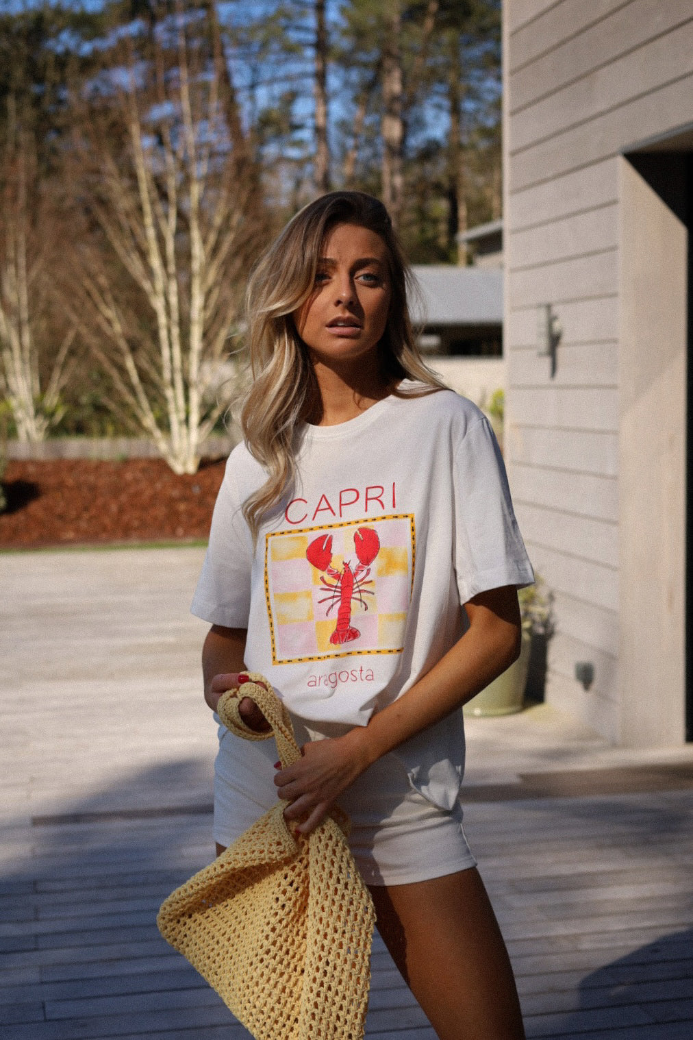 Capri blanc - T-shirt imprimé