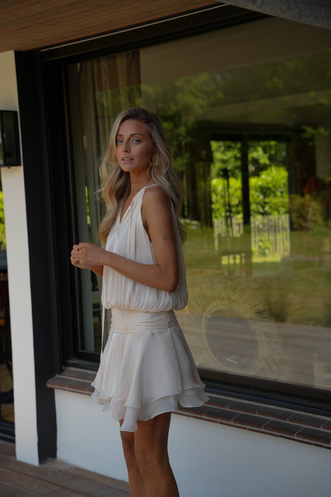 Lucie crème - Robe fluide