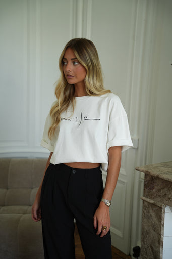 Livi blanc - T-shirt « Smile »